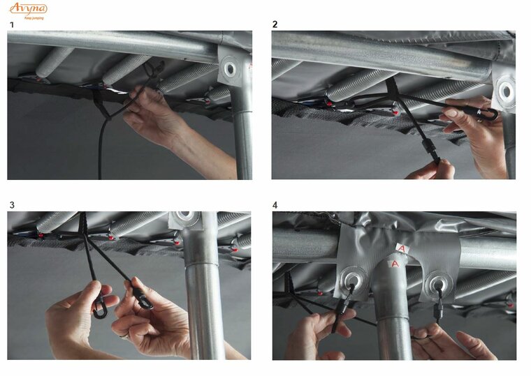 Trampoline Rand Opbouw 340x240 Camouflage | Avyna