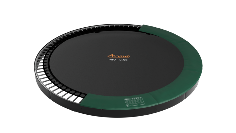 Avyna Trampoline FlatLevel &Oslash;245 met veiligheidsnet | Groen