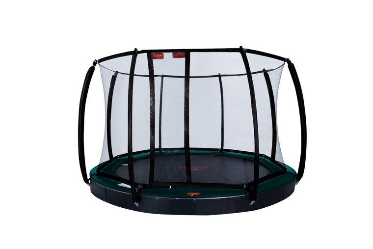 Avyna Trampoline FlatLevel &Oslash;365 met veiligheidsnet | Groen