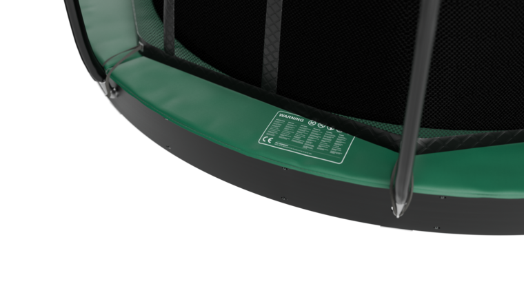 Avyna Trampoline FlatLevel &Oslash;365 met veiligheidsnet | Groen