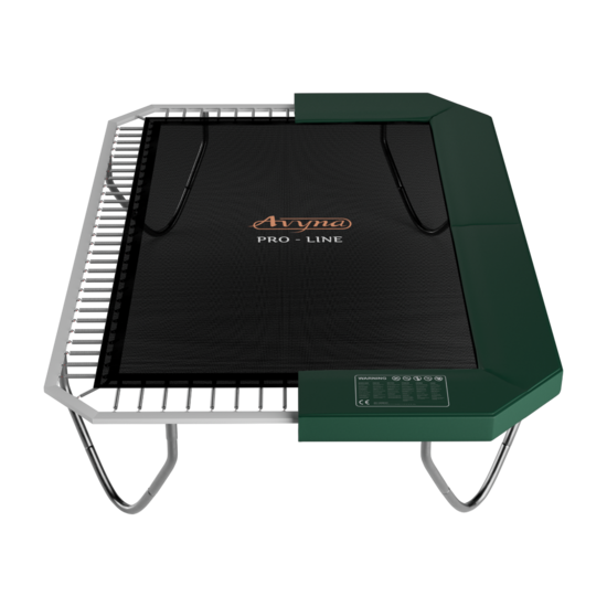 Avyna Trampoline Opbouw 340x240 (234) met net &ndash; Groen