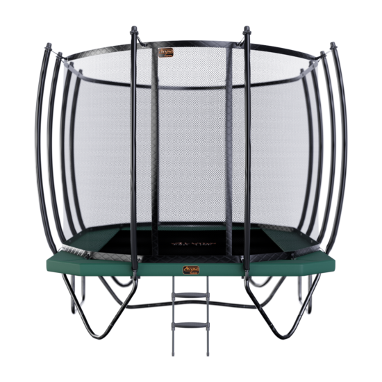 Avyna Trampoline Opbouw 520x305 (352) met net &ndash; Groen