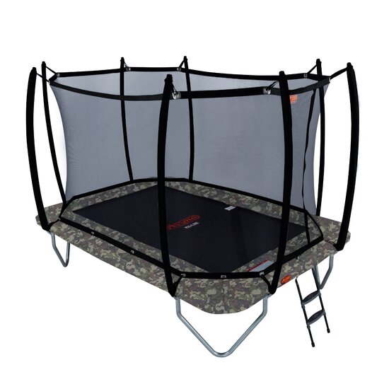 Opbouw Trampoline met Net 380x255 Camouflage | Avyna