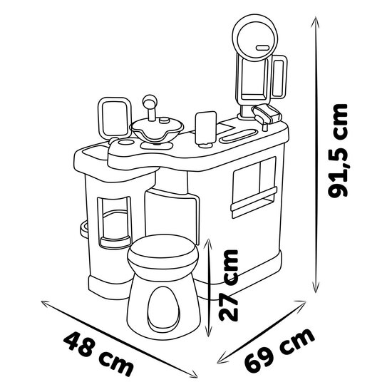 Smoby Barber &amp; Cut - Kapperszaak, 19dlg.