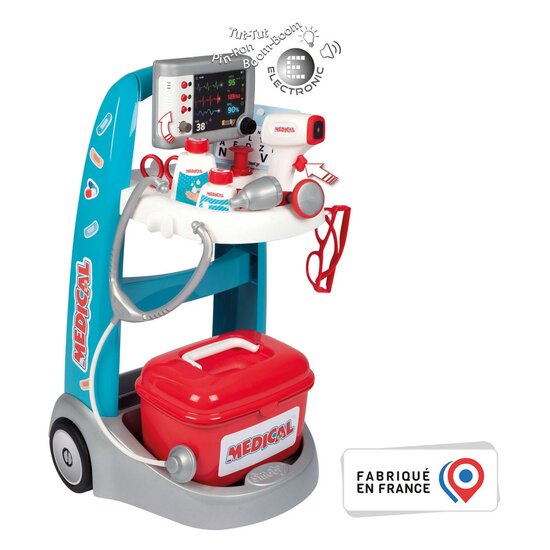 Smoby Elektronische Doktertrolley, 16dlg.