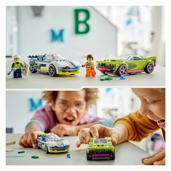 LEGO City 60415 Politiewagen en Snelle Autoachtervolging