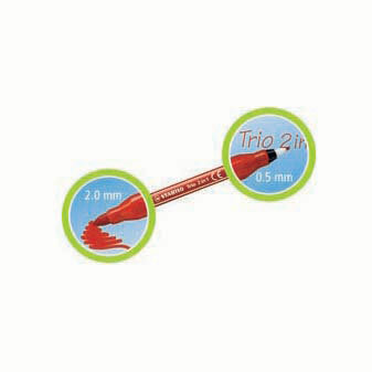 STABILO Trio 2-in-1 Viltstift, 10st.