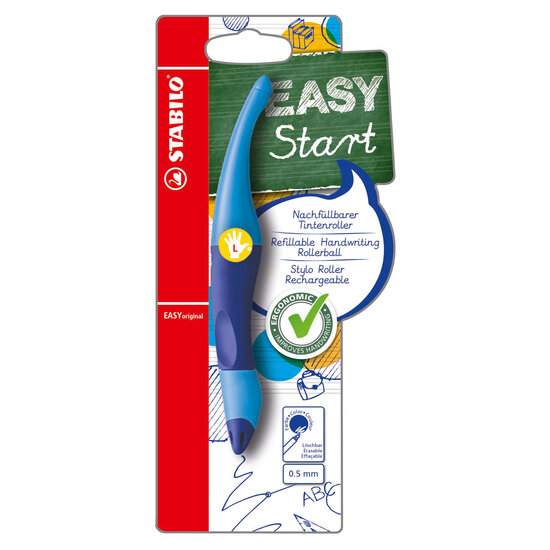STABILO EASYoriginal - Ergonomische Rollerball - Linkshandig - Blauw