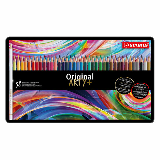 STABILO Original Kleurpotloden Metalen Doos, 38st.