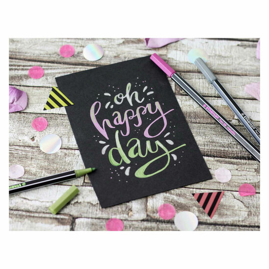 STABILO Pen 68 Metallic Viltstiften, 8st.