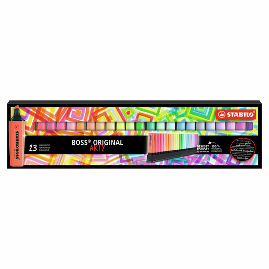 STABILO BOSS Original Arty Deskset, 23st.