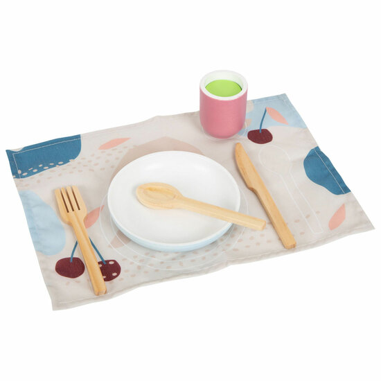 Small Foot  -  Houten Bestekset met Placemats, 15dlg.
