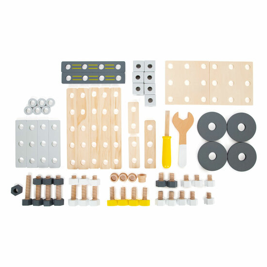 Small Foot  -  Houten Constructieset Miniwob, 67dlg.