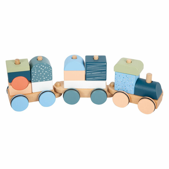 Small Foot - Houten Stapelblokkentrein Arctic, 16dlg.