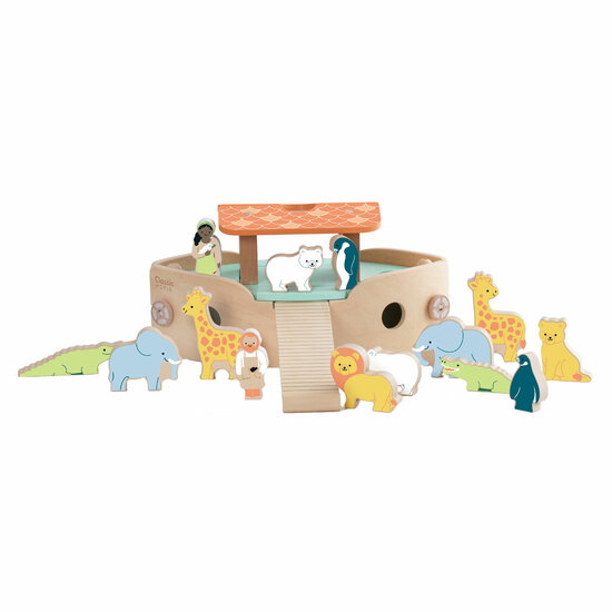 Classic World Houten Noah's Ark Boot Bouwset met Dieren, 16d
