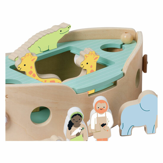 Classic World Houten Noah's Ark Boot Bouwset met Dieren, 16d