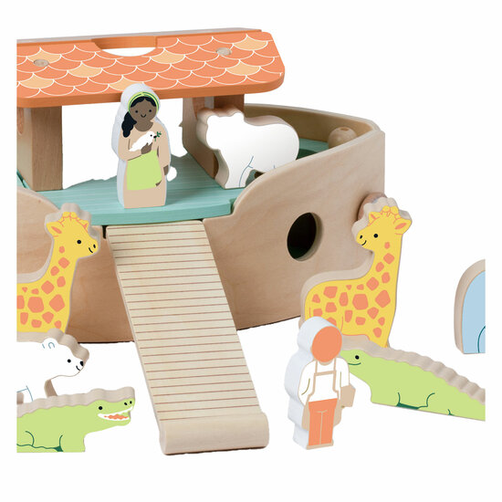 Classic World Houten Noah's Ark Boot Bouwset met Dieren, 16d