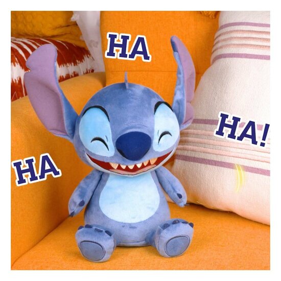 Stitch Crack Me Up Lachende Knuffel Pluche, 35cm