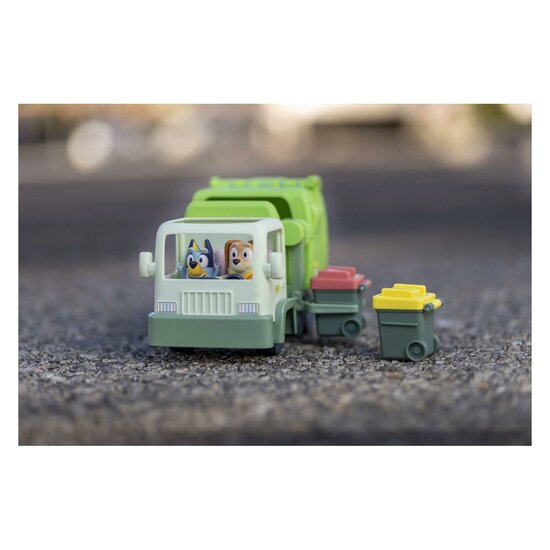 Bluey Vuilniswagen met Speelfiguren