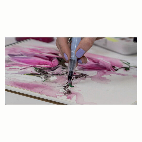 Sakura Koi Water Brush, Flat, Maat M, Lang Reservoir