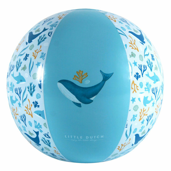 Little Dutch Ocean Dreams Strandbal Blauw, 35cm