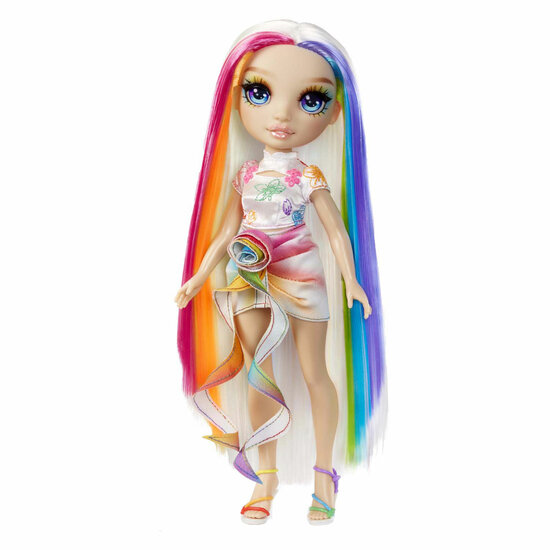 Rainbow High Modepop met Haarkrijt - Amaya Regenboog