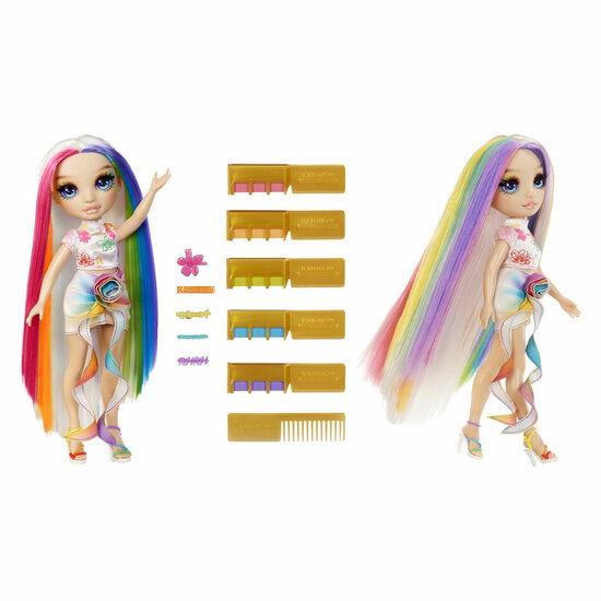 Rainbow High Modepop met Haarkrijt - Amaya Regenboog