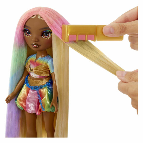 Rainbow High Modepop met Haarkrijt - Meline Goud