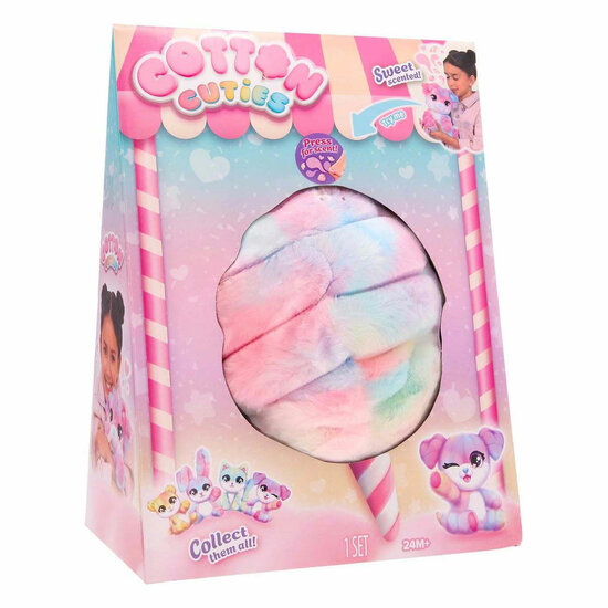 Cotton Cuties Puppy - Geurende Suikerspin Knuffel, 30cm