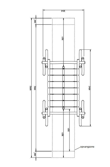 Robinia Goliathschommel 6 personen 340 cm