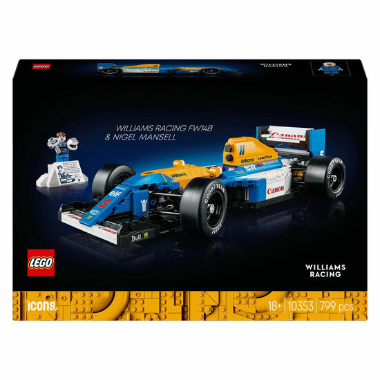 LEGO ICONS 10353 Williams Racing FW14B en Nigel Mansell