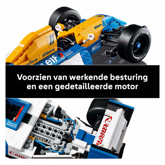 LEGO ICONS 10353 Williams Racing FW14B en Nigel Mansell