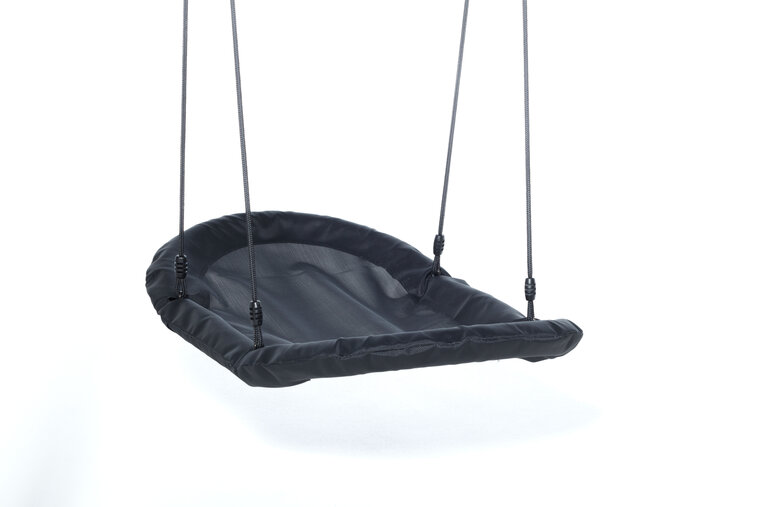 Bootschommel 120x70 cm waterafstotend, in hoogte verstelbaar - zwart