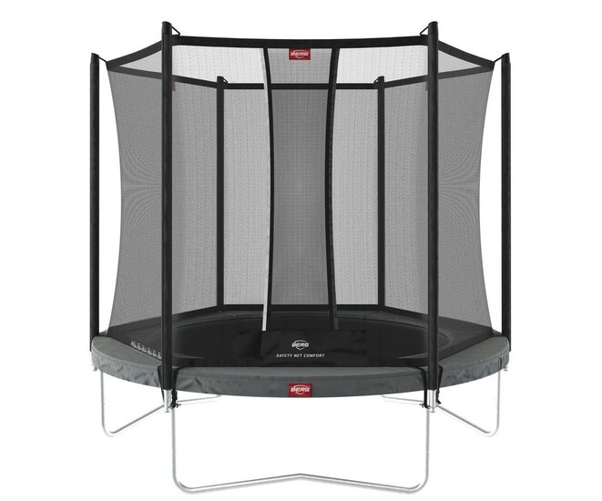 Berg Favorit trampoline 330 cm met veiligheidsnet comfort grijs