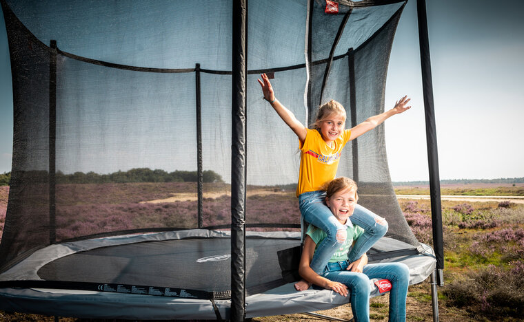 Berg Favorit trampoline 330 cm met veiligheidsnet comfort grijs