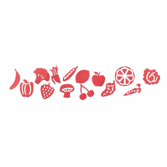 Colorations - Fruit en Groente Stempels, 14st.