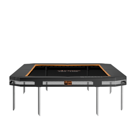 Avyna Trampoline InGround 380x255 (238) met net | Zwart