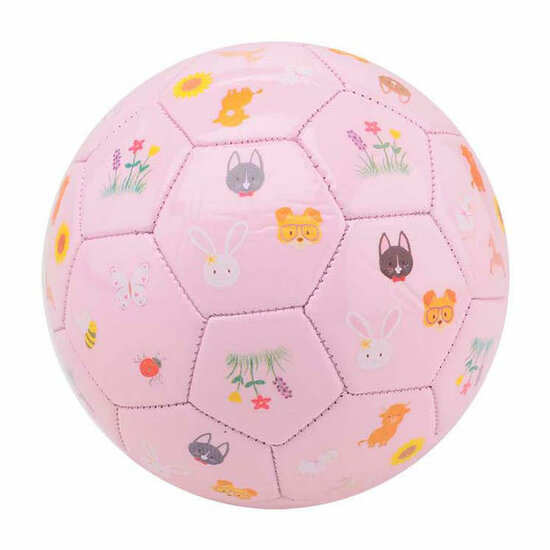 Happy World Kunstlederen Speelbal Roze, 14cm