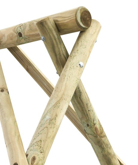 Houten schommel 308 cm breed met dubbele zitting - Swingkingg Eline