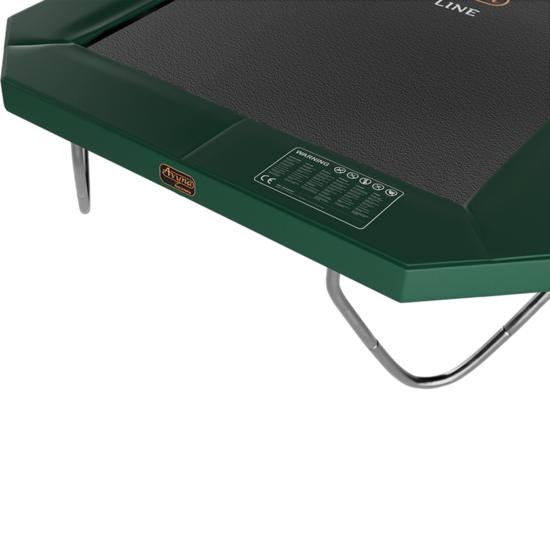 Trampoline Rand Opbouw 380x255 Groen | Avyna