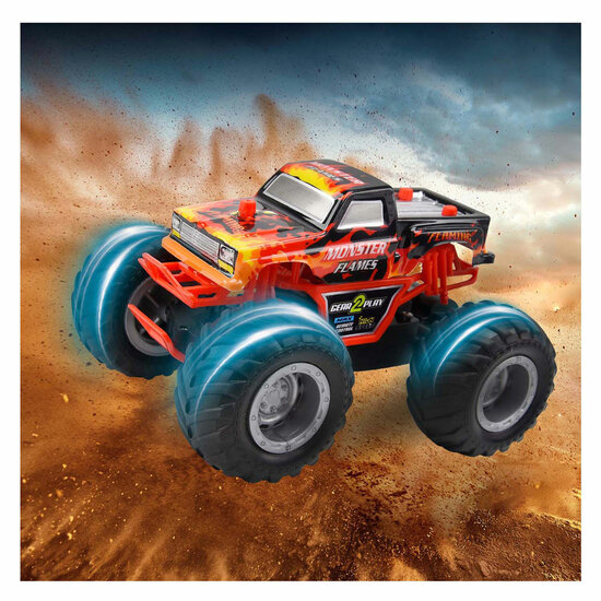 Gear2Play RC Bestuurbare Auto Monster Flames