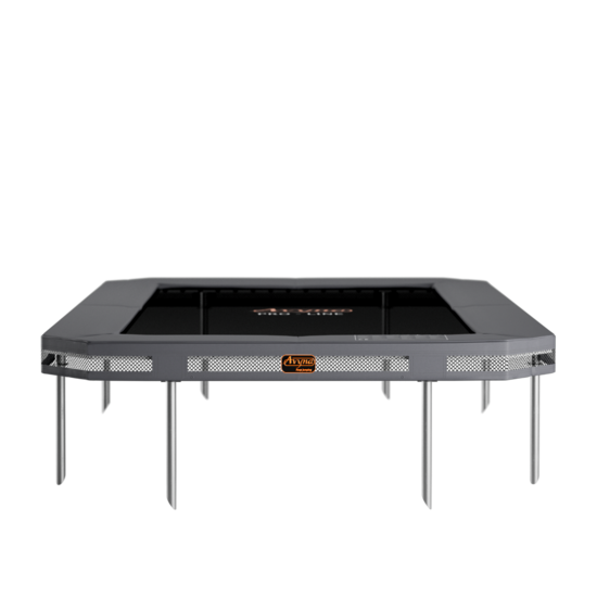 Trampoline Rand InGround 340x240 Grijs | Avyna
