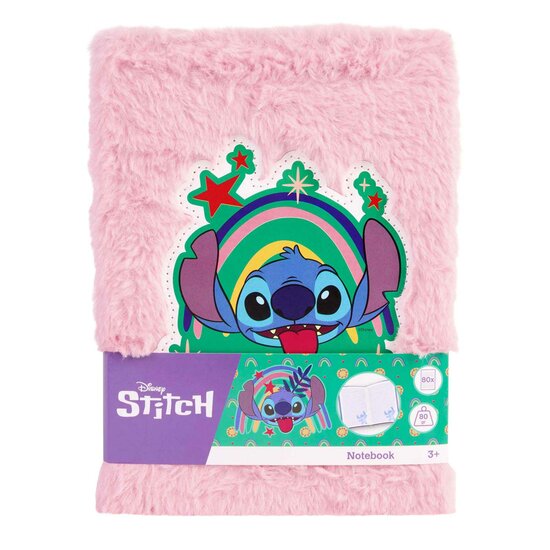 Stitch Pluche Notitieboek Roze
