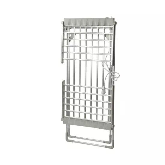 Elektrisch Verwarmd Droogrek + 24 Houten Wasknijpers &acirc;&euro;&ldquo; Complete Set