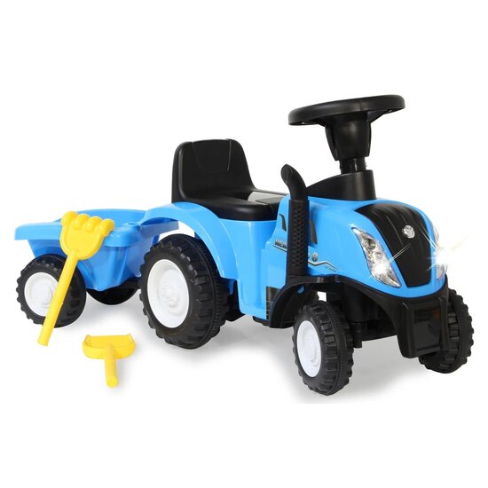 Looptractor New Holland T7 met aanhanger blauw 2-in-1