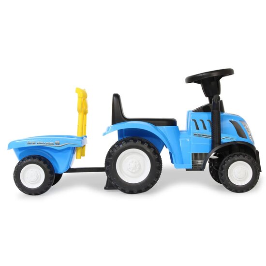 Looptractor New Holland T7 met aanhanger blauw 2-in-1