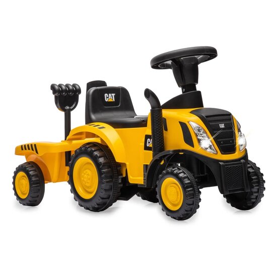 Looptractor Caterpillar Tractor met Aanhanger Geel 2in1
