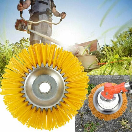 Nylon onkruidborstel 20cm voor bosmaaier en multitool (33cc+)