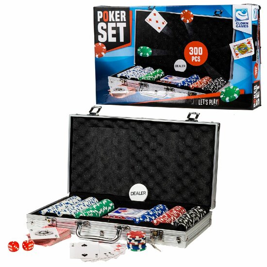 Clown Games Poker Set Alu Koffer 302 Dlg.