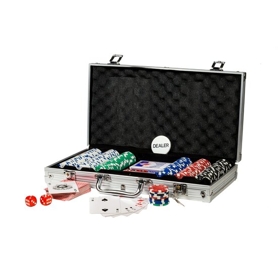 Clown Games Poker Set Alu Koffer 302 Dlg.